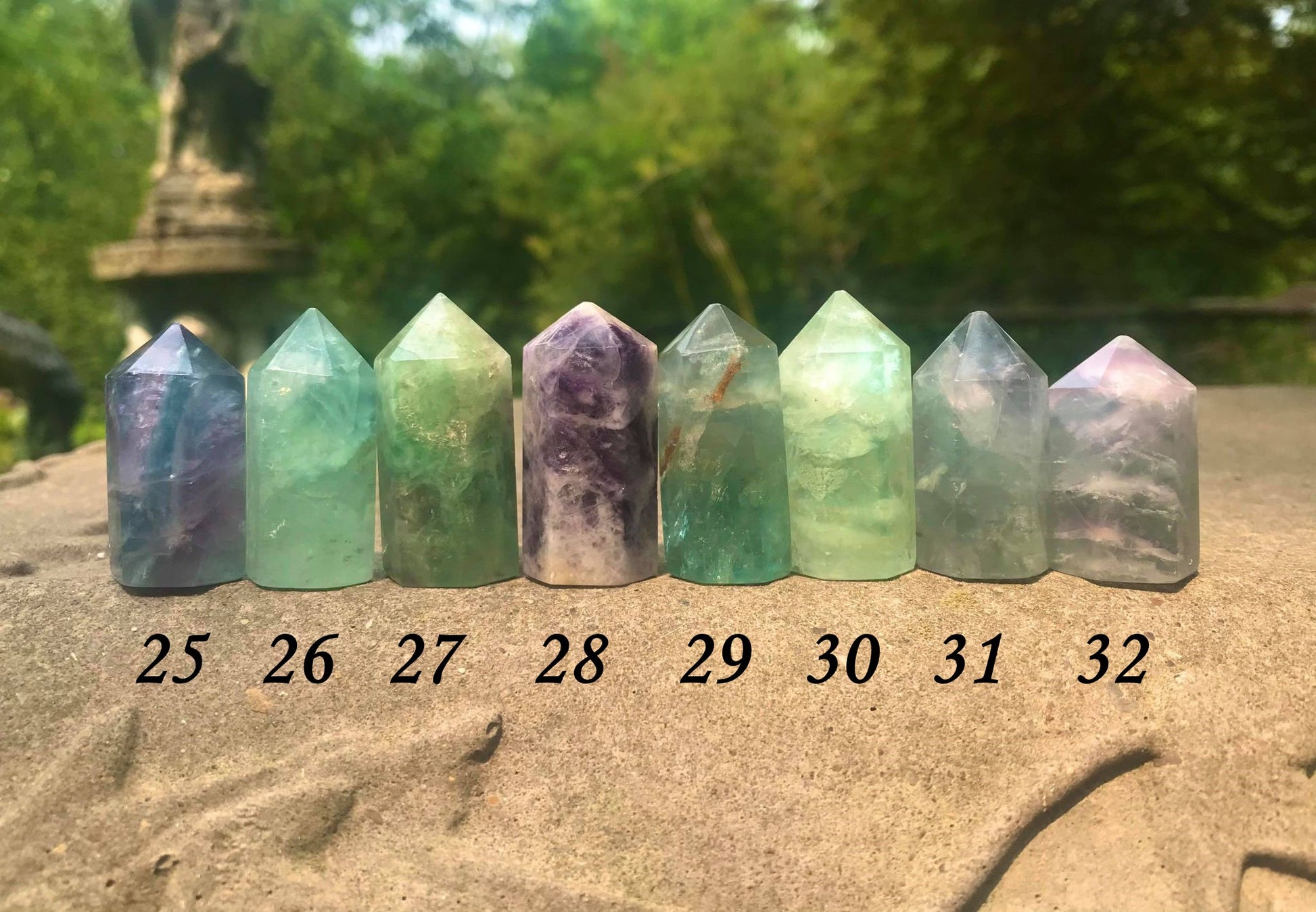 Rainbow Fluorite Towers ~ Mini - Gem Realm