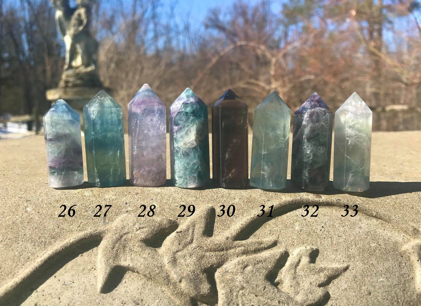 Rainbow Fluorite Towers ~ Small - Gem Realm