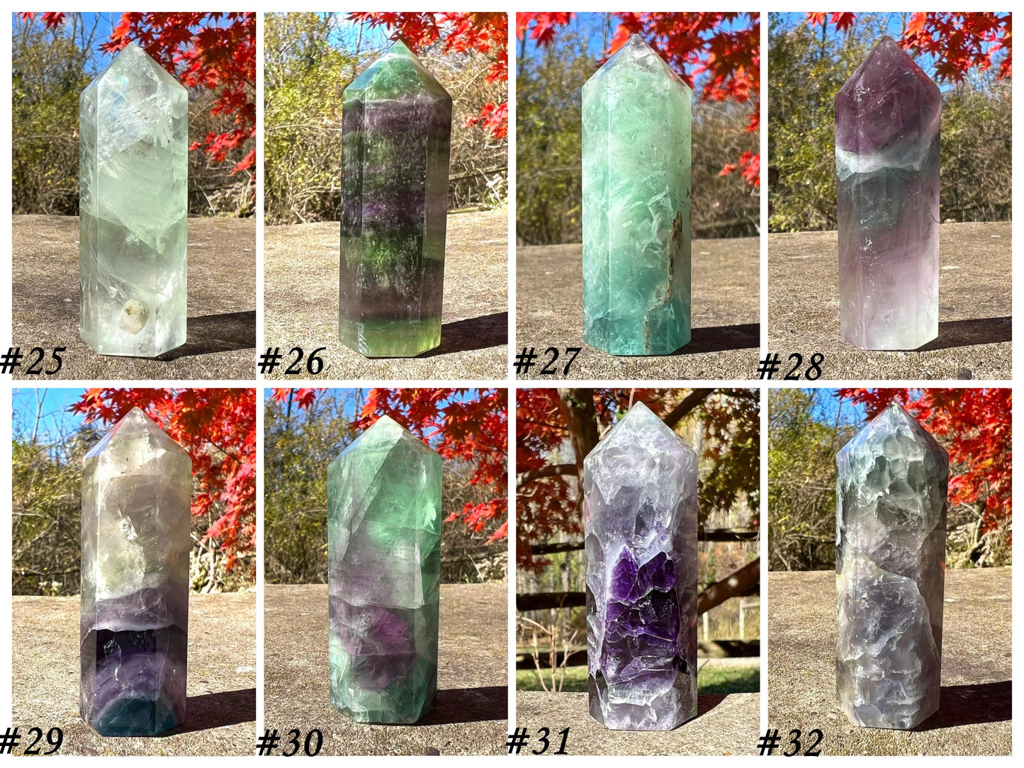 Rainbow Fluorite Towers ~ Medium - Gem Realm