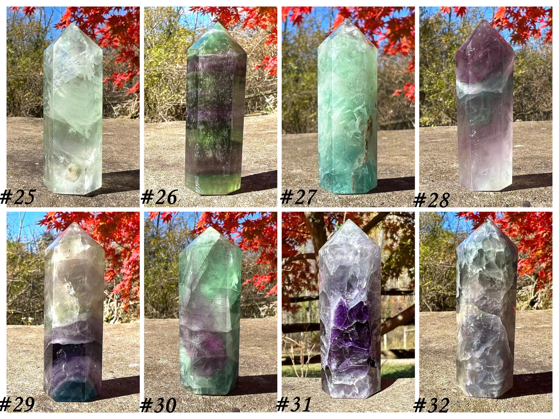 Rainbow Fluorite Towers ~ Medium - Gem Realm