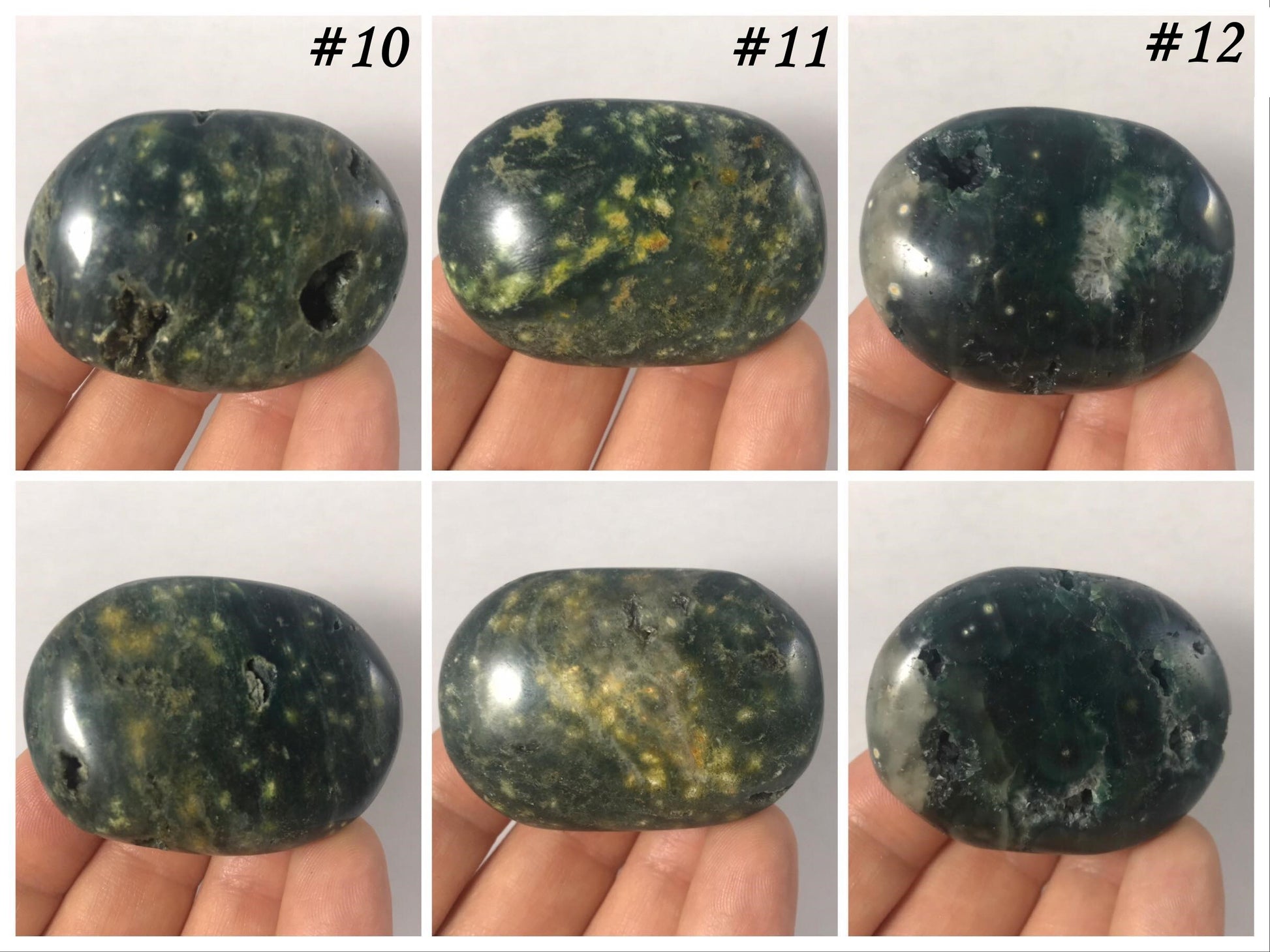 Ocean Jasper Palm Stones - Gem Realm