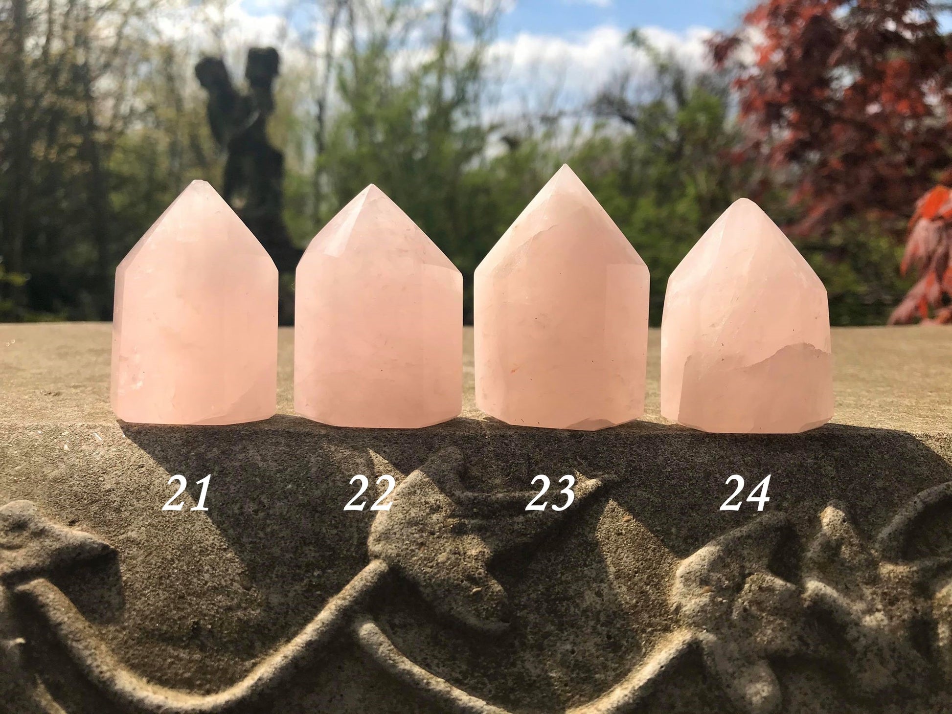 Rose Quartz Towers ~ Small ~ Medium - Gem Realm