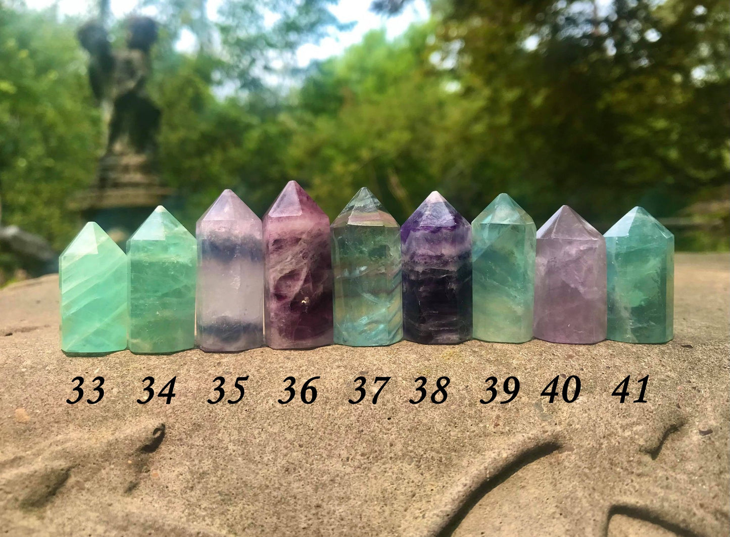 Rainbow Fluorite Towers ~ Mini - Gem Realm