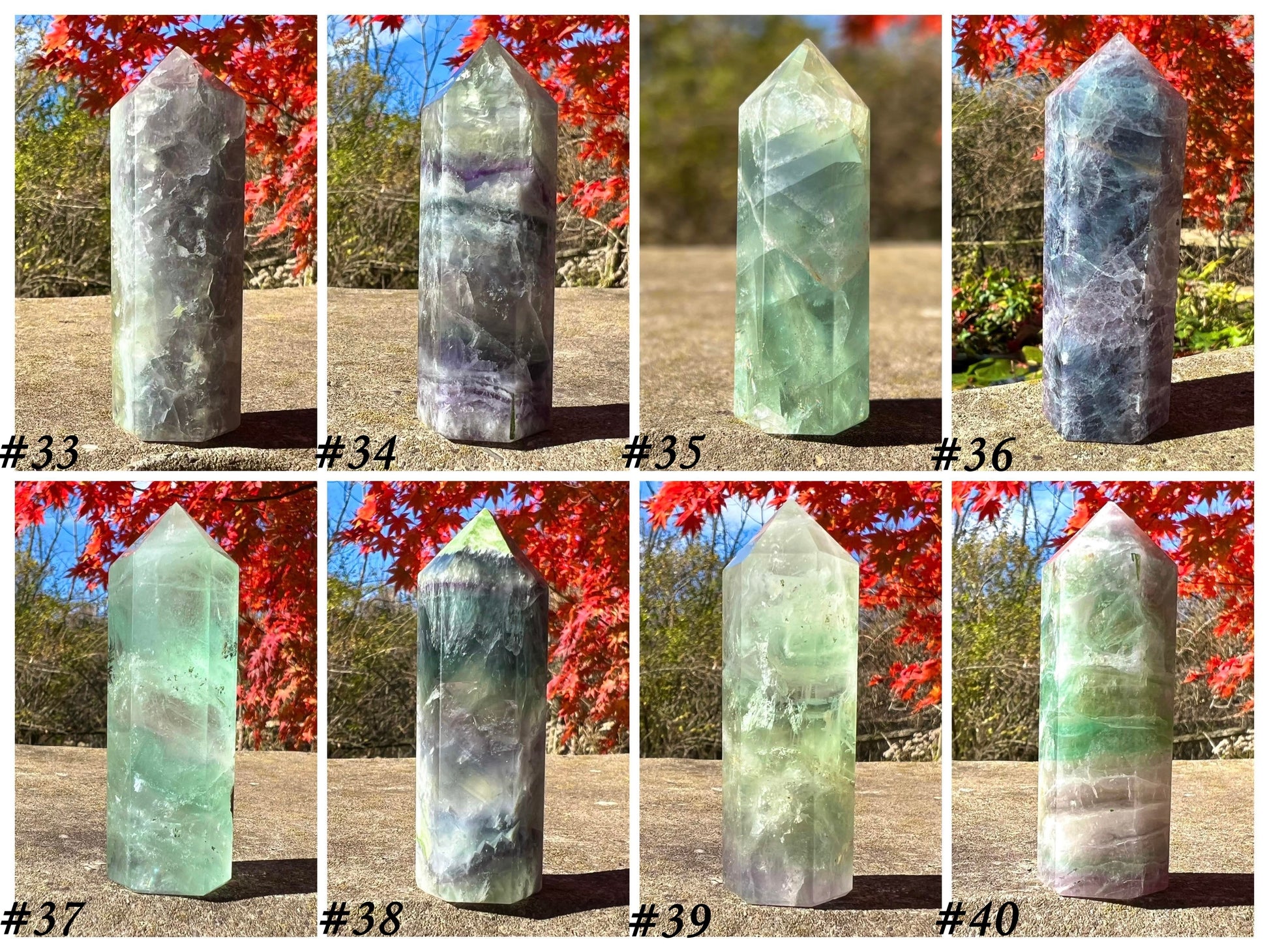 Rainbow Fluorite Towers ~ Medium - Gem Realm