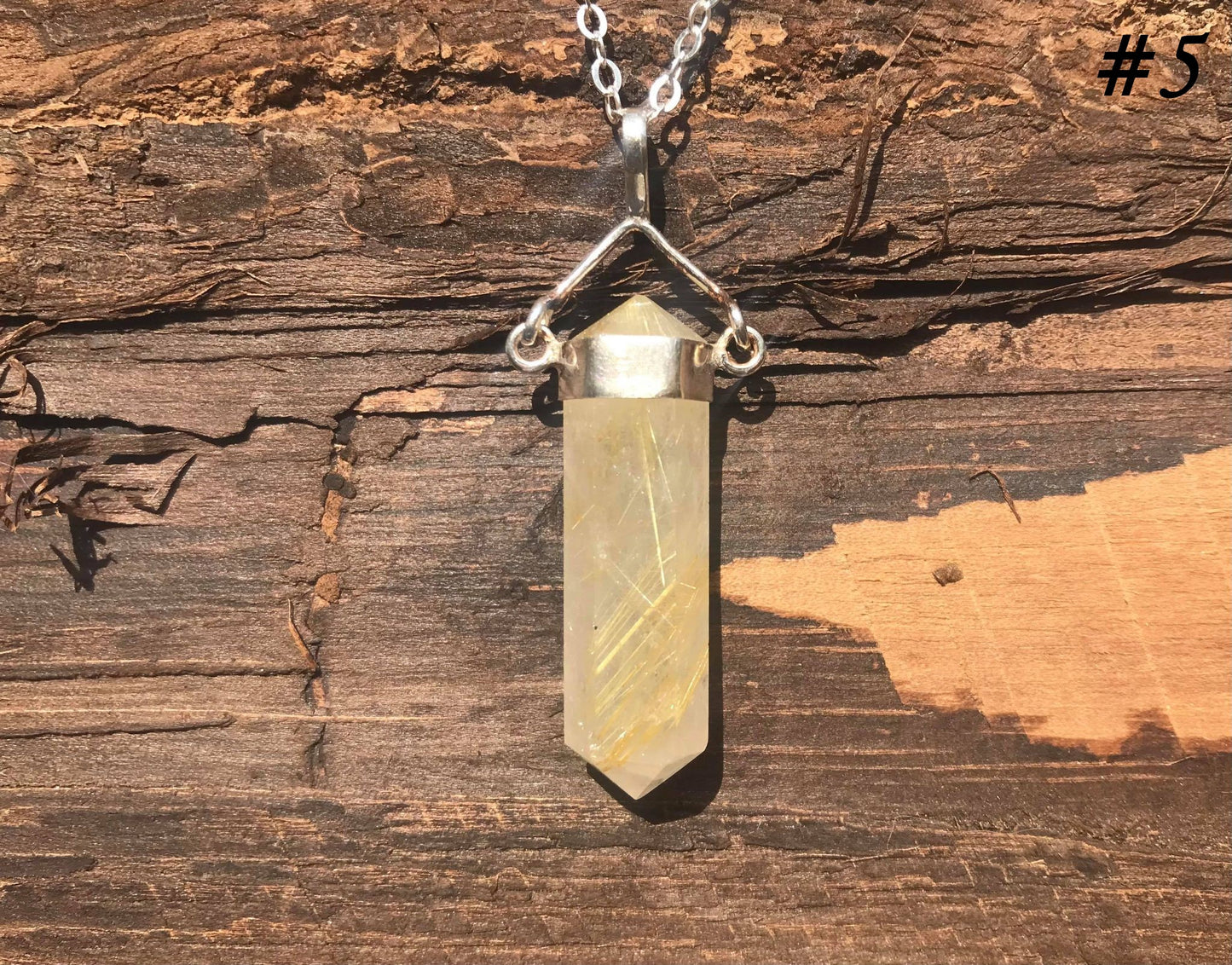Rutilated Quartz Pendant