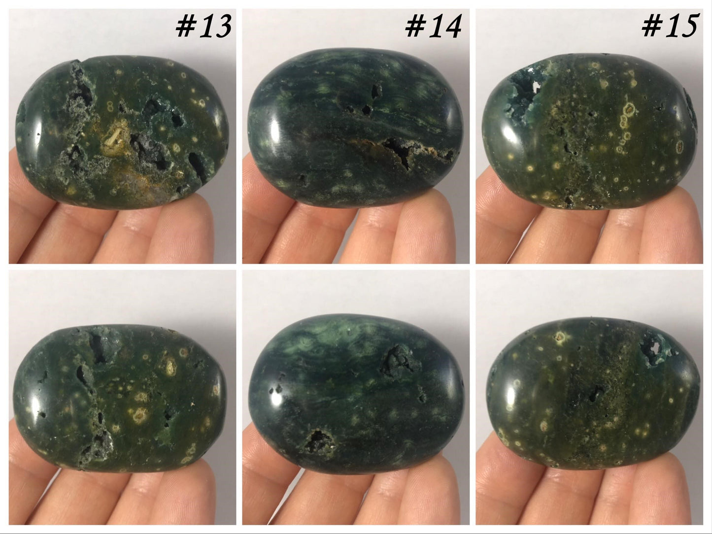 Ocean Jasper Palm Stones - Gem Realm