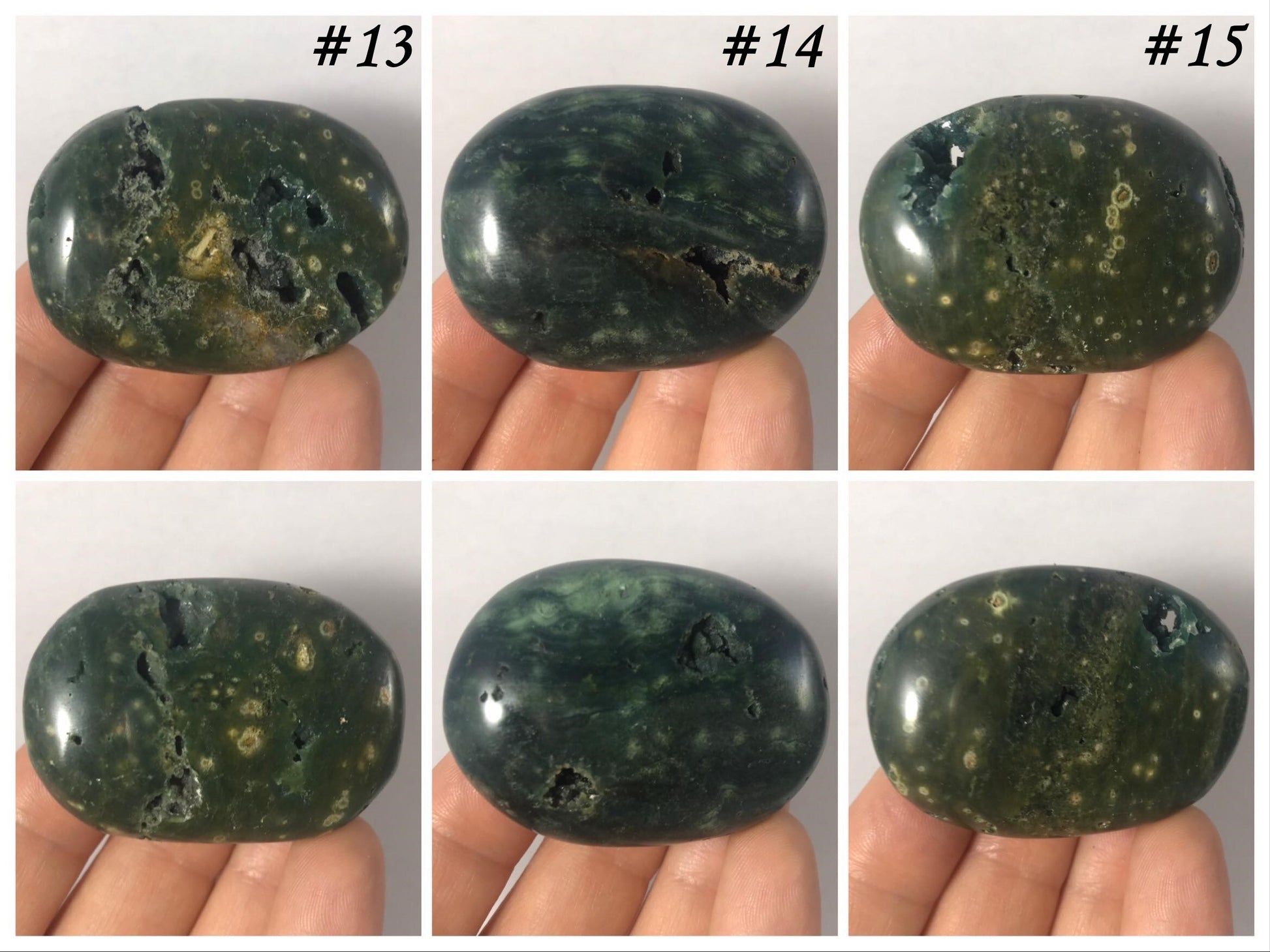 Ocean Jasper Palm Stones - Gem Realm