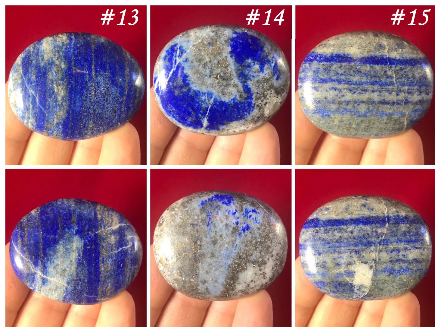 Lapis Lazuli Palm Stones