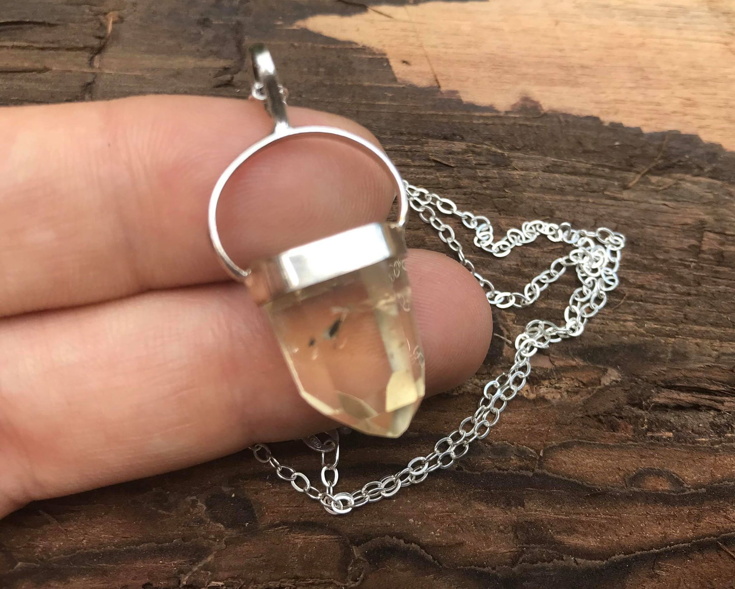 Natural Citrine Pendant - Gem Realm