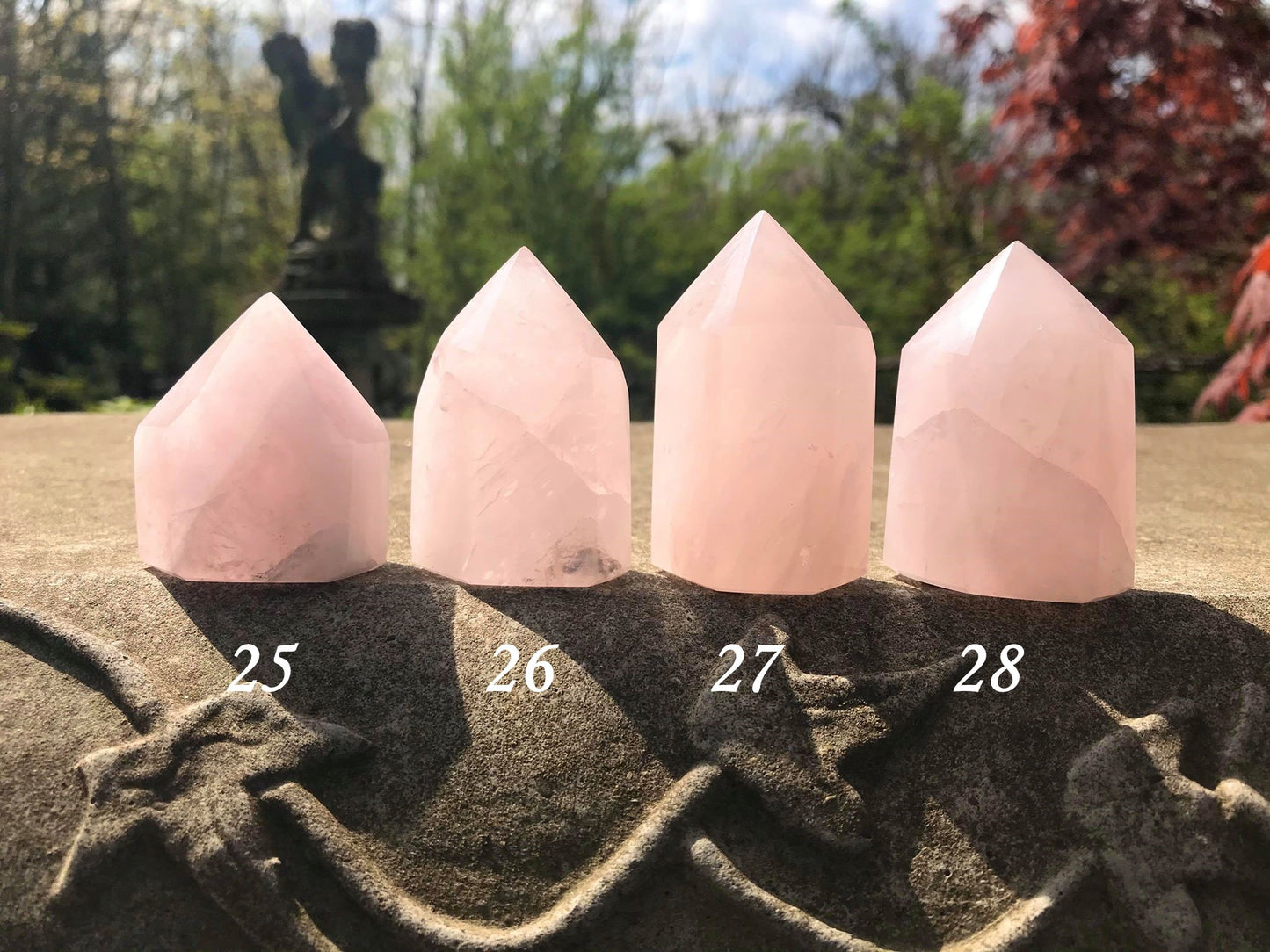 Rose Quartz Towers ~ Small ~ Medium - Gem Realm