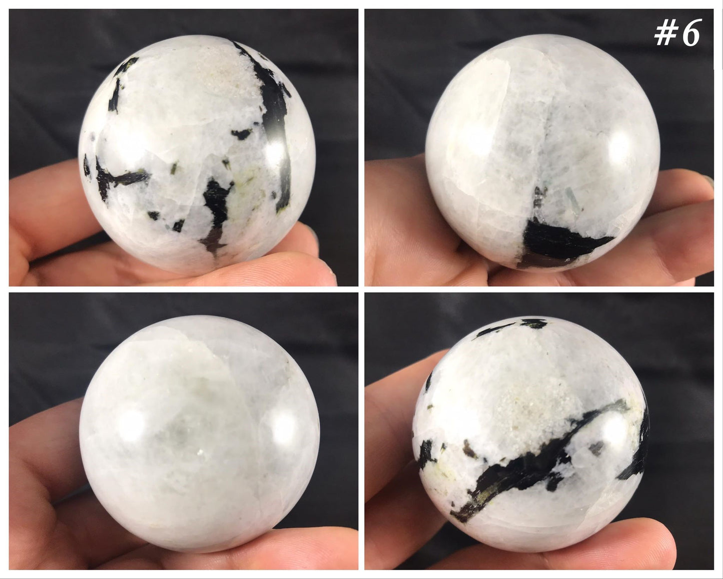 Rainbow Moonstone Spheres - Gem Realm