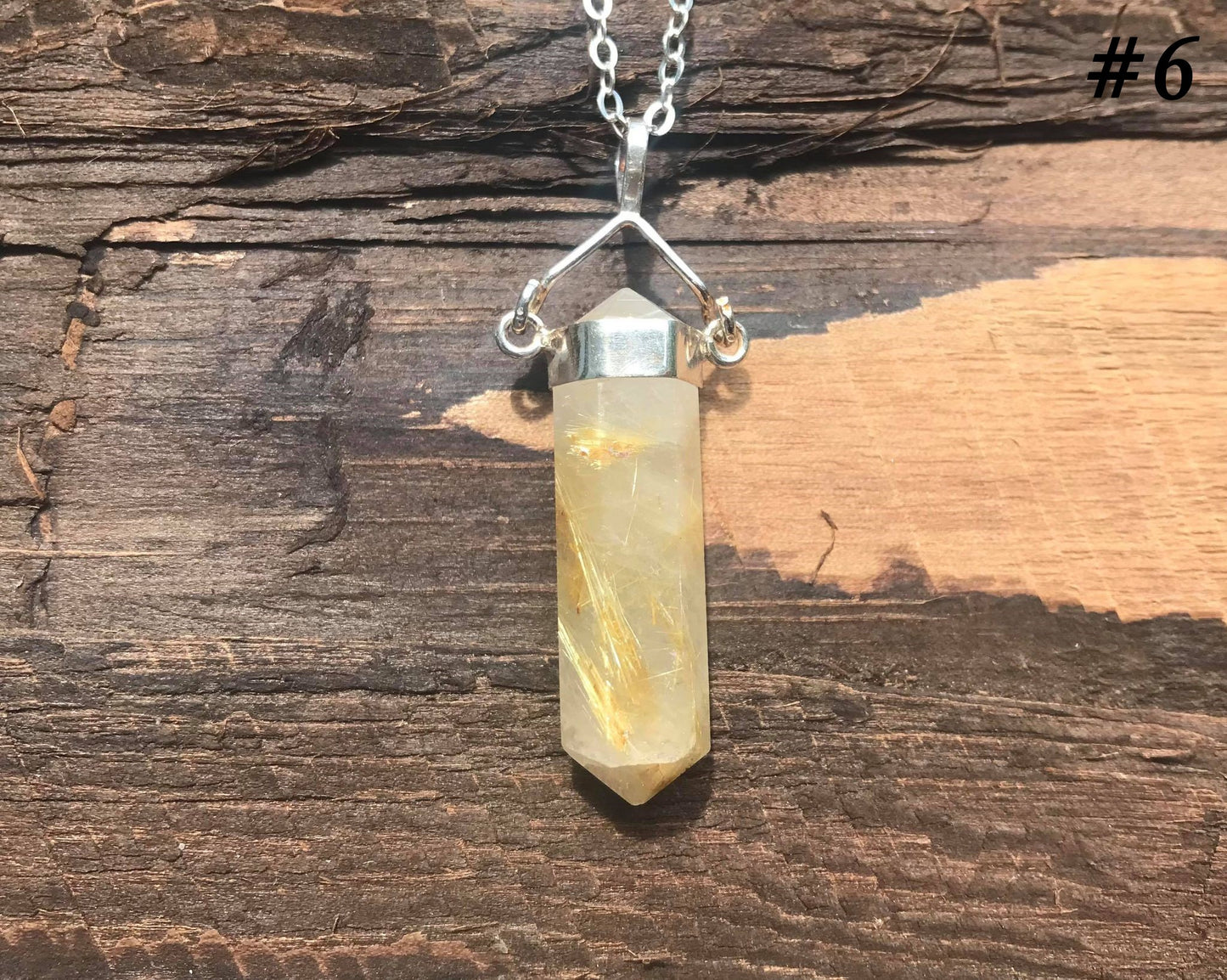 Rutilated Quartz Pendant