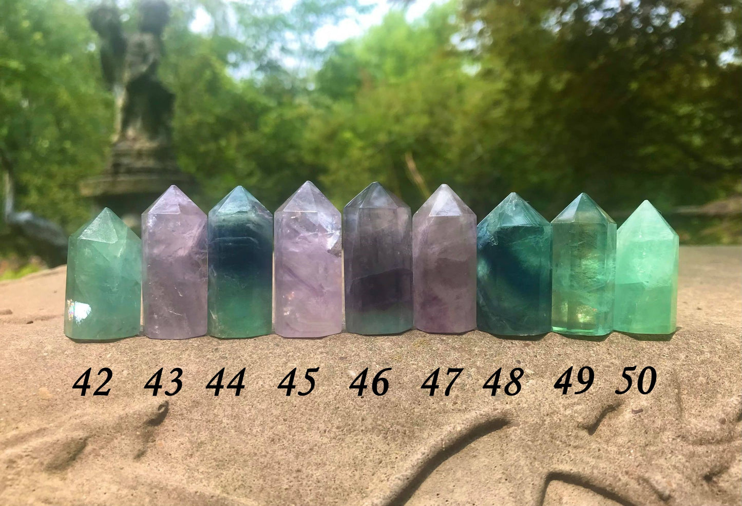 Rainbow Fluorite Towers ~ Mini - Gem Realm