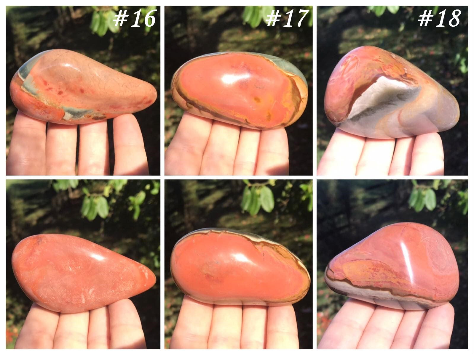 Polychrome Jasper Palm Stones - Gem Realm