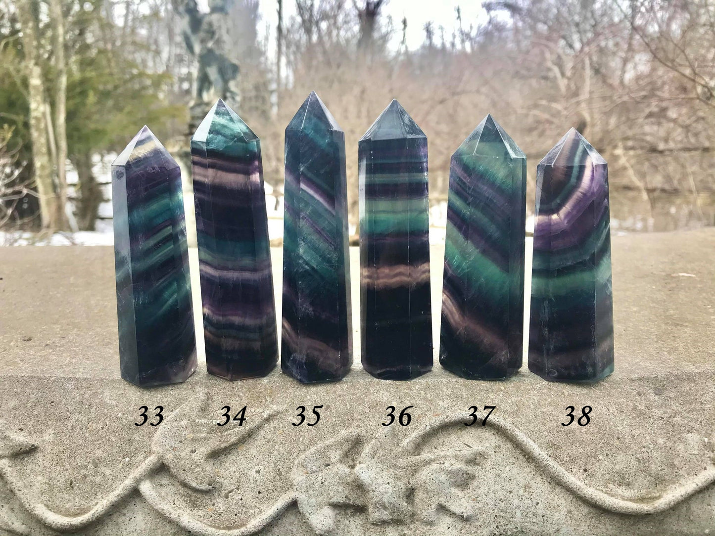 Rainbow Fluorite Towers ~ Medium ~ Large
