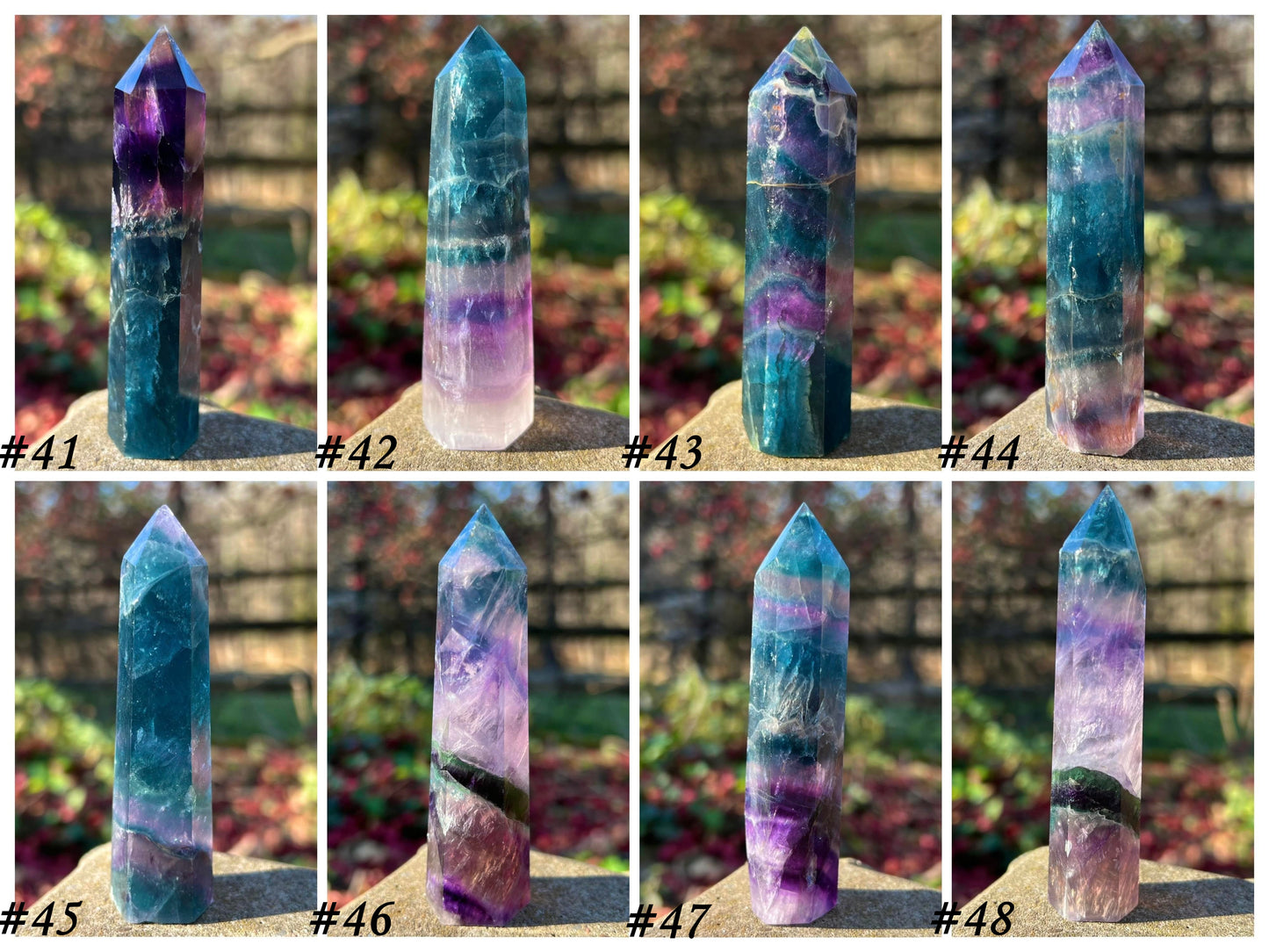 Rainbow Fluorite ~ Blue and Purple