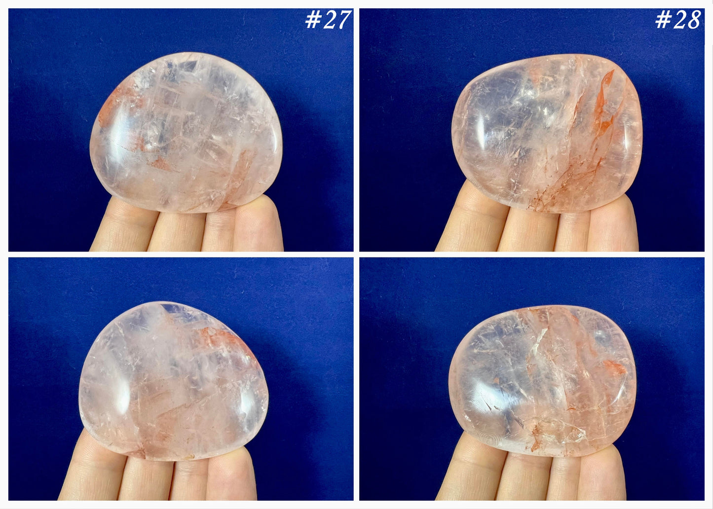 Fire Quartz ~ Palm Stones