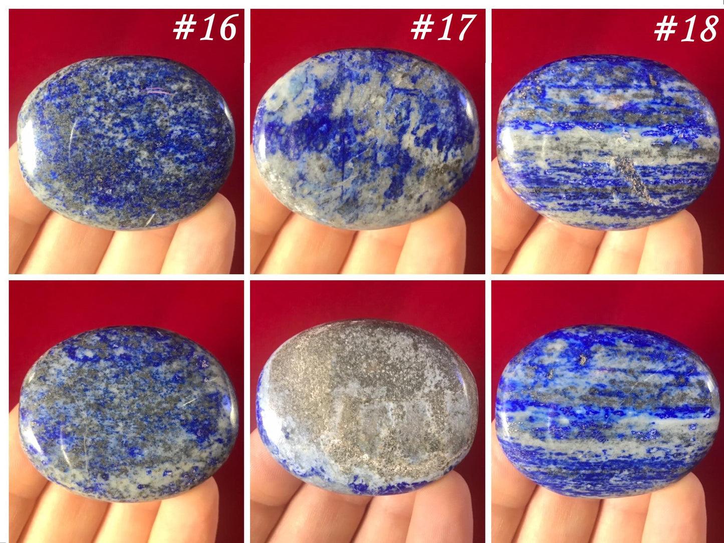 Lapis Lazuli Palm Stones