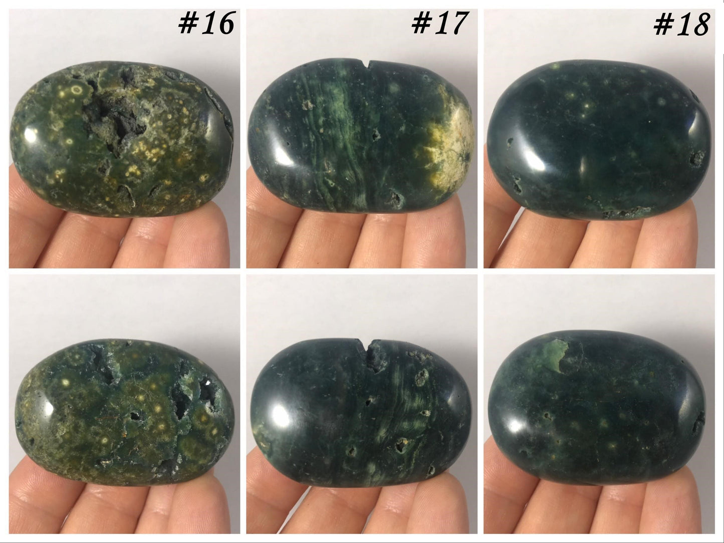 Ocean Jasper Palm Stones - Gem Realm