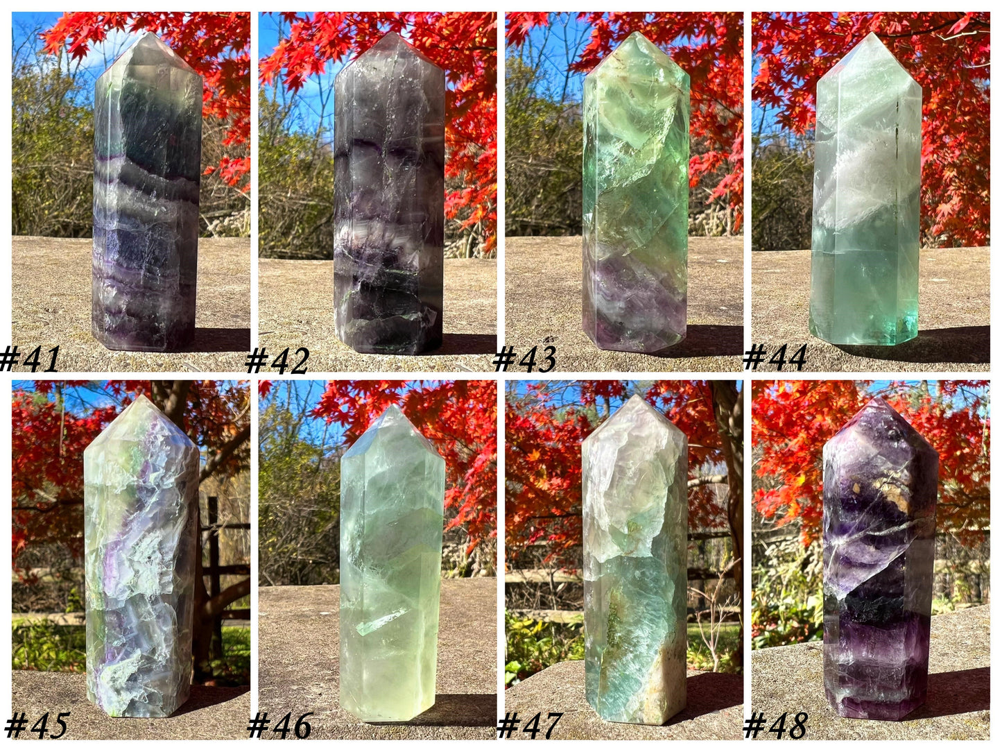 Rainbow Fluorite Towers ~ Medium - Gem Realm