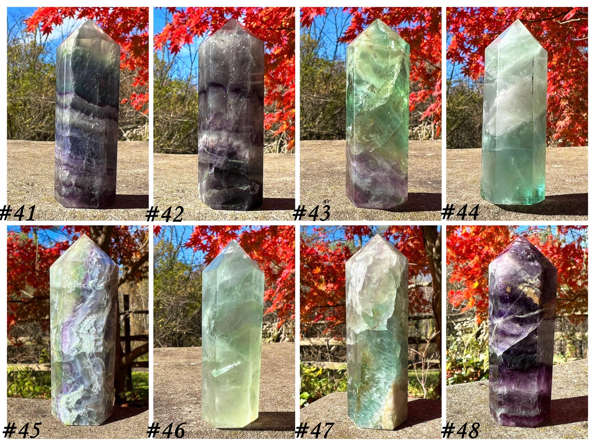 Rainbow Fluorite Towers ~ Medium - Gem Realm