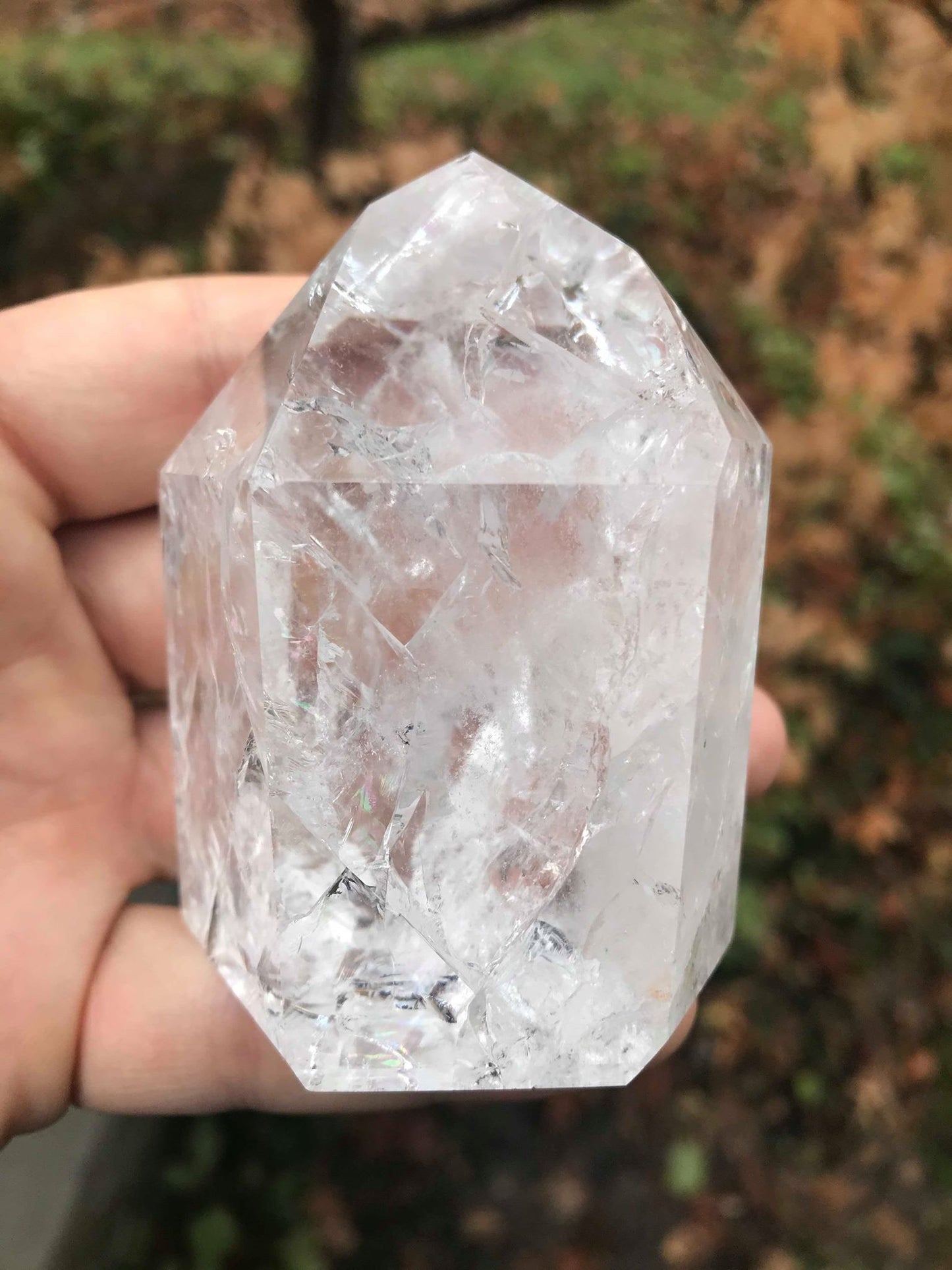 Fire & Ice Quartz Tower ~ Large - Gem Realm