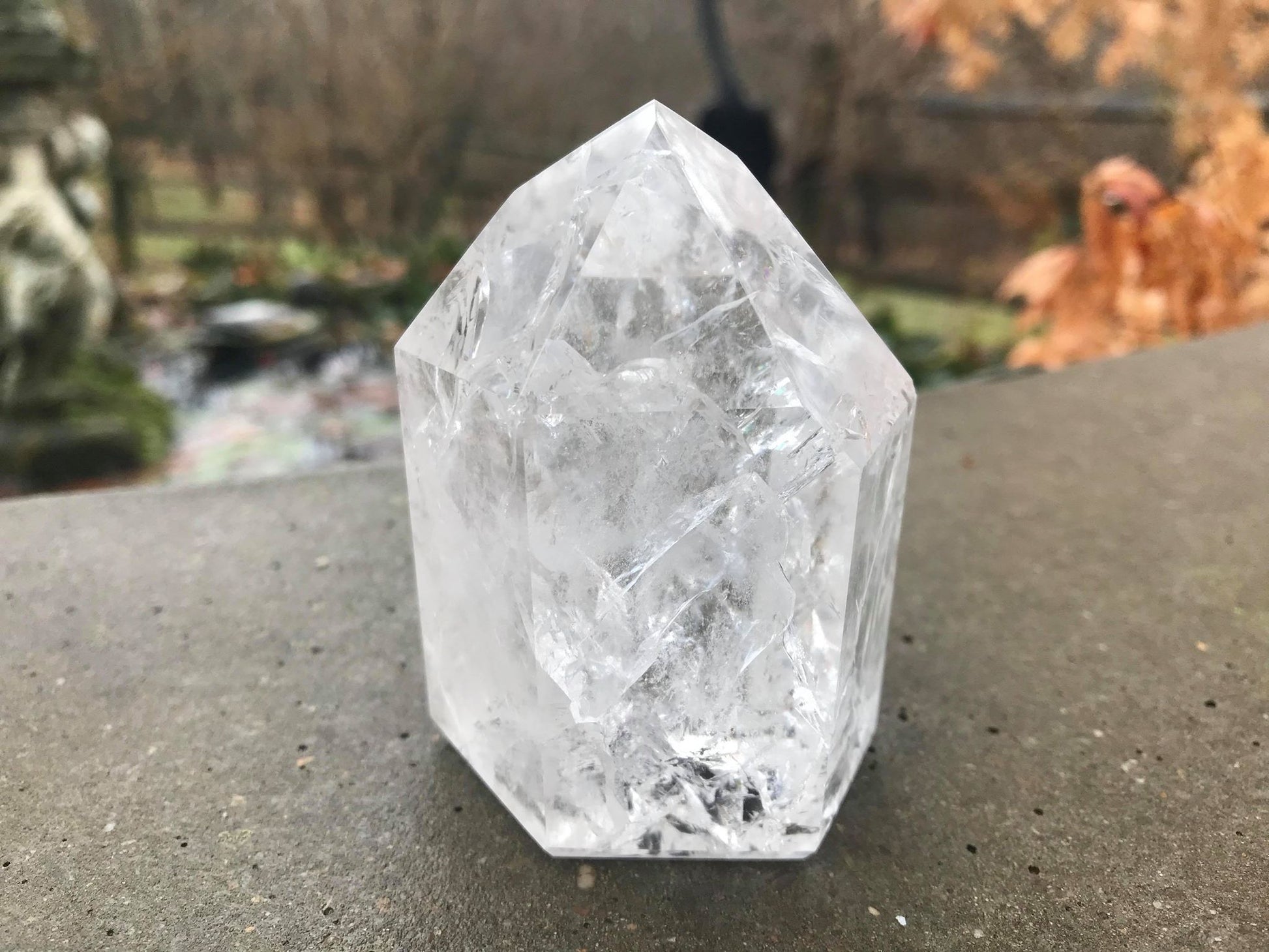 Fire & Ice Quartz Tower ~ Large - Gem Realm