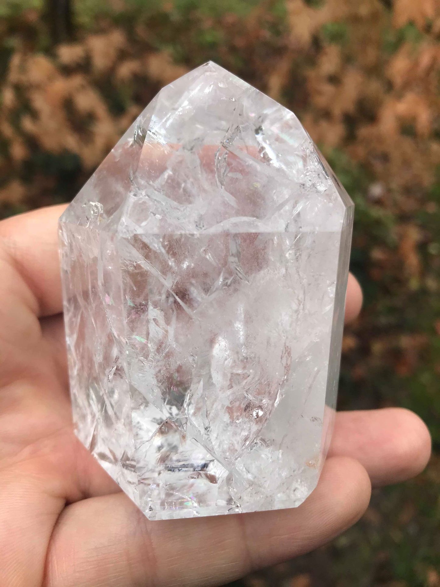 Fire & Ice Quartz Tower ~ Large - Gem Realm