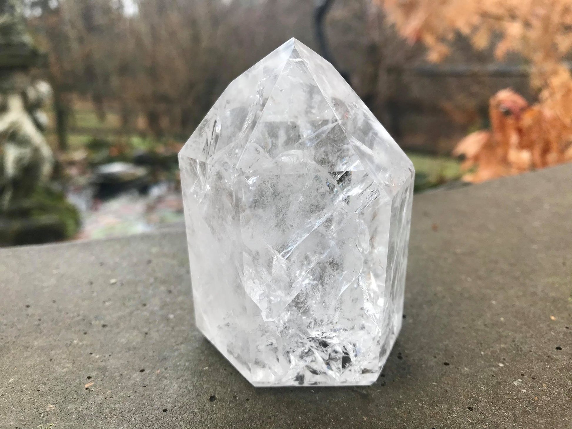 Fire & Ice Quartz Tower ~ Large - Gem Realm