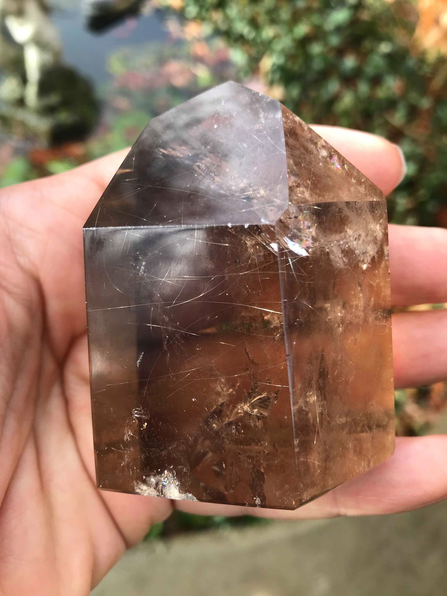 Smoky Quartz Tower ~ Rutilated - Gem Realm