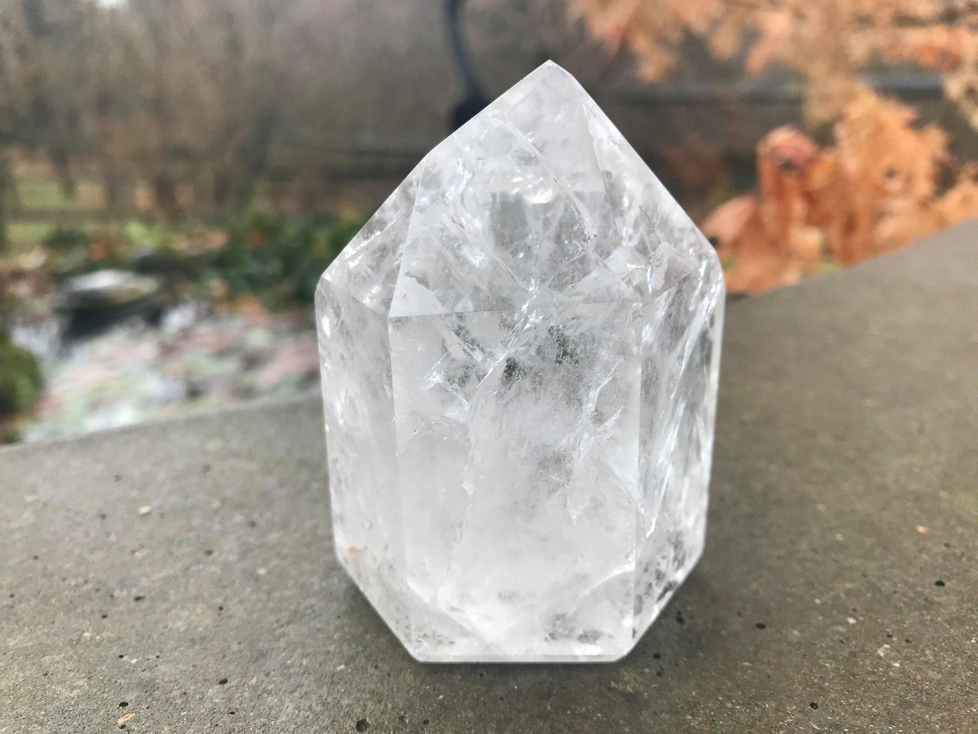 Fire & Ice Quartz Tower ~ Large - Gem Realm