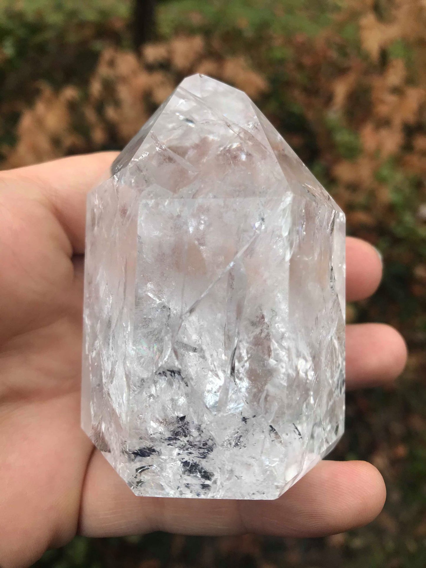 Fire & Ice Quartz Tower ~ Large - Gem Realm