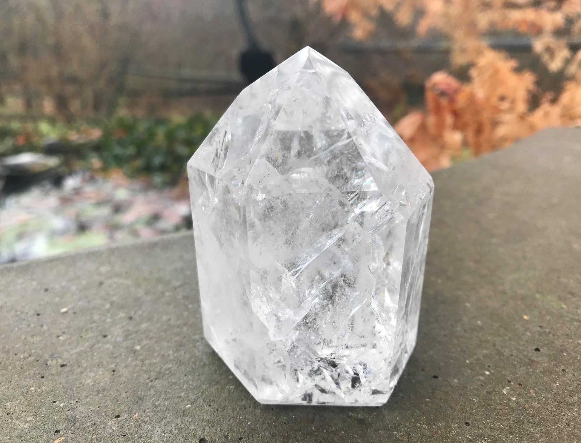 Fire & Ice Quartz Tower ~ Large - Gem Realm