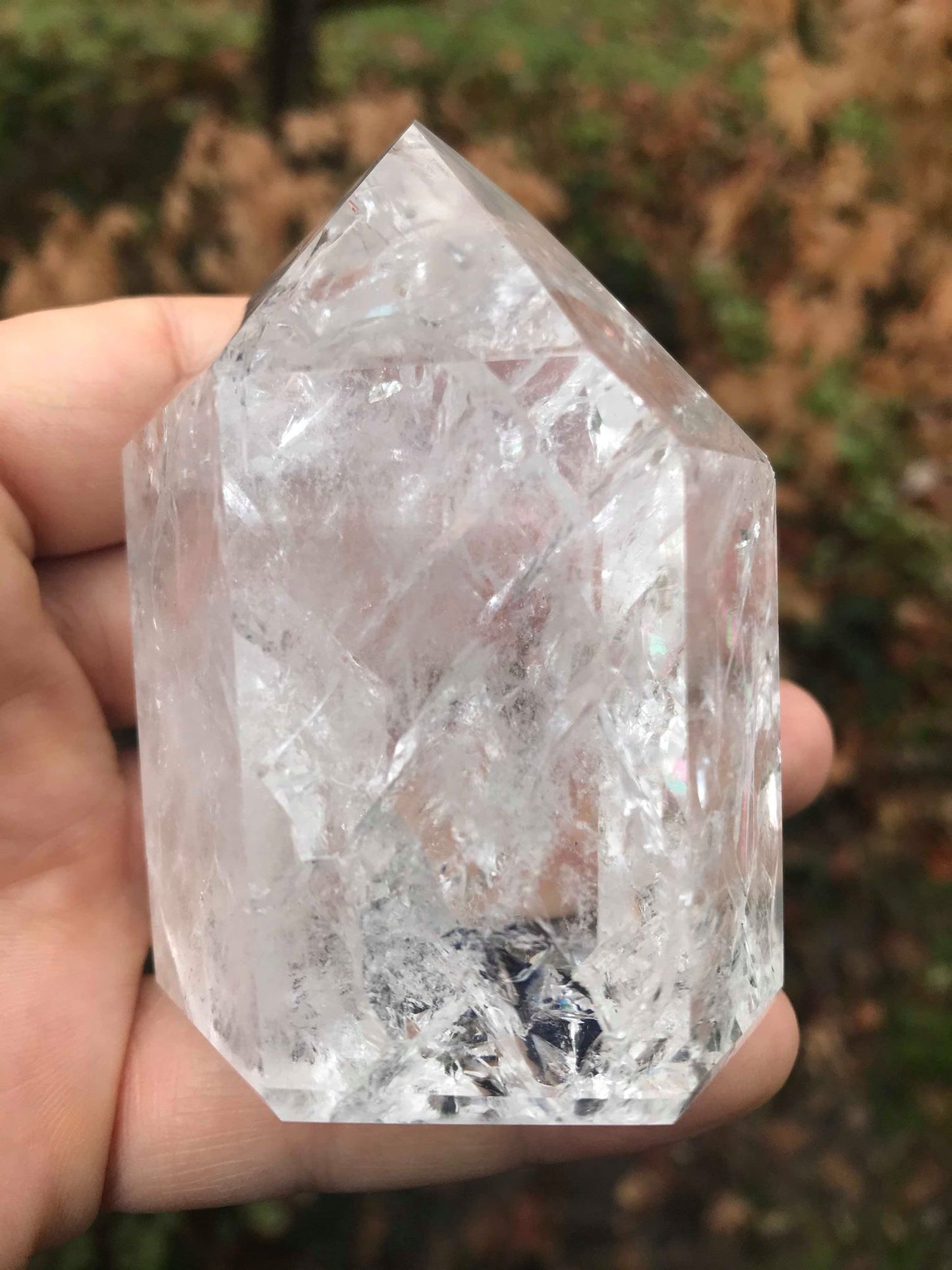 Fire & Ice Quartz Tower ~ Large - Gem Realm