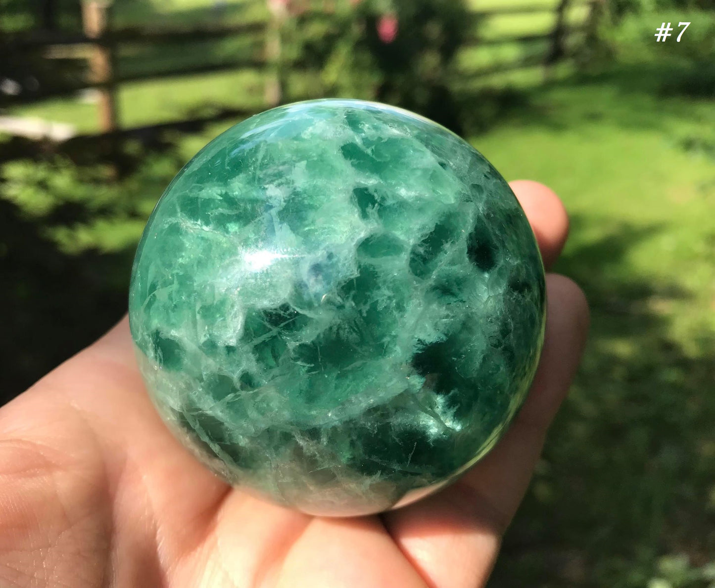 Green Fluorite Spheres - Gem Realm