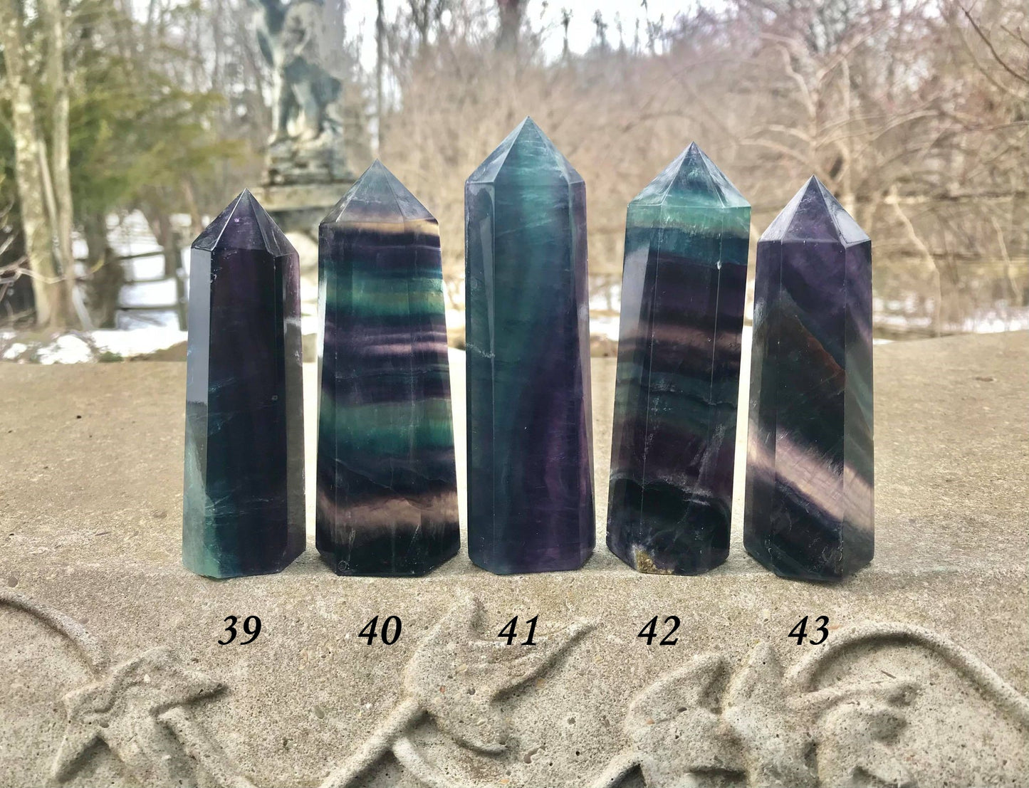 Rainbow Fluorite Towers ~ Medium ~ Large