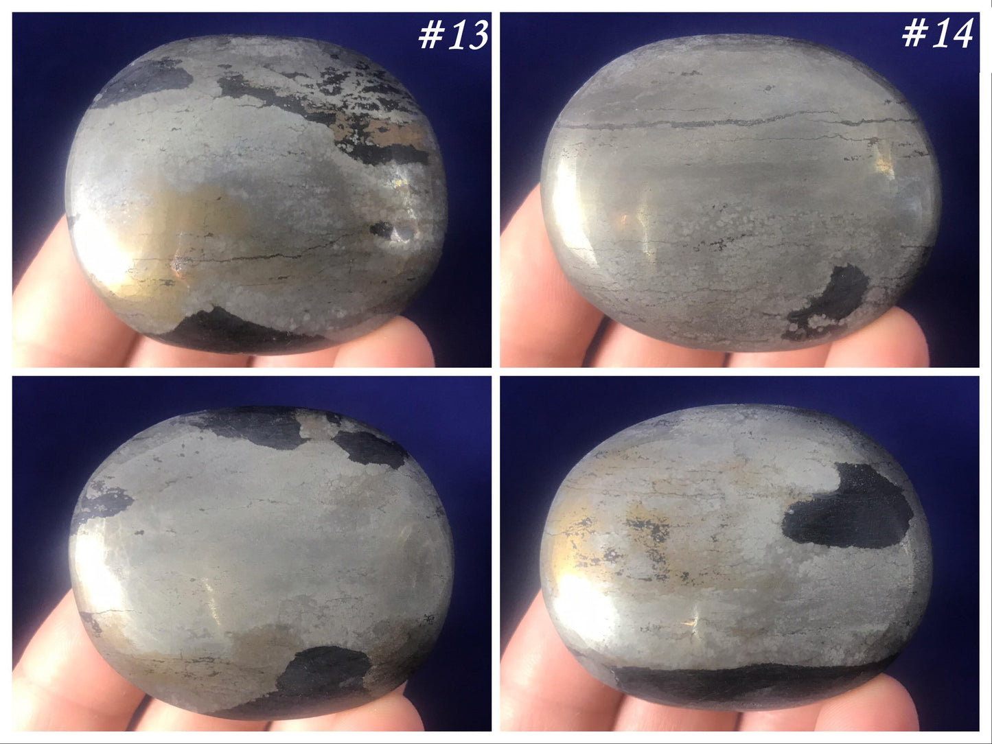 Pyrite Palm Stones - Gem Realm