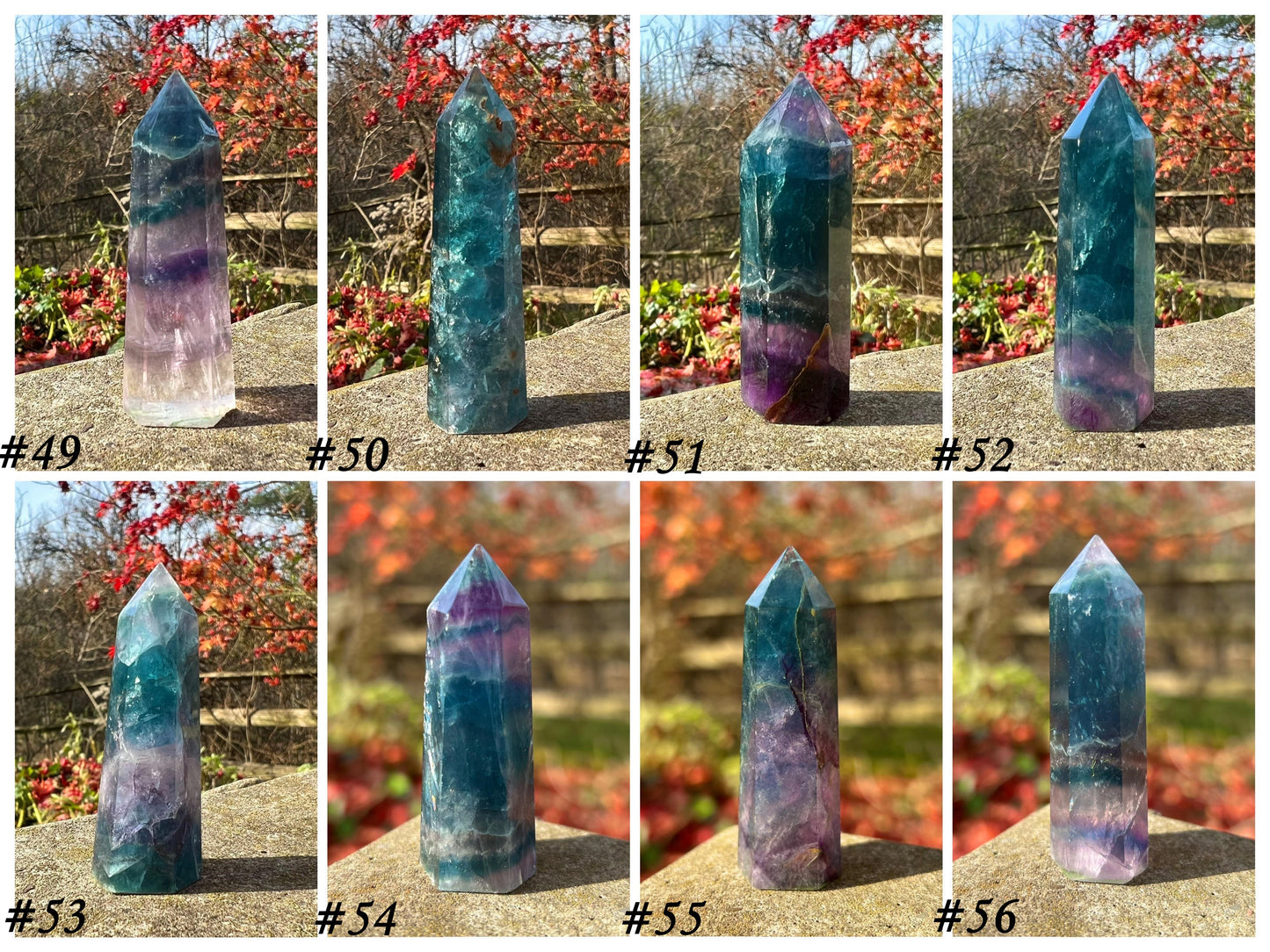 Rainbow Fluorite Towers ~ Small II