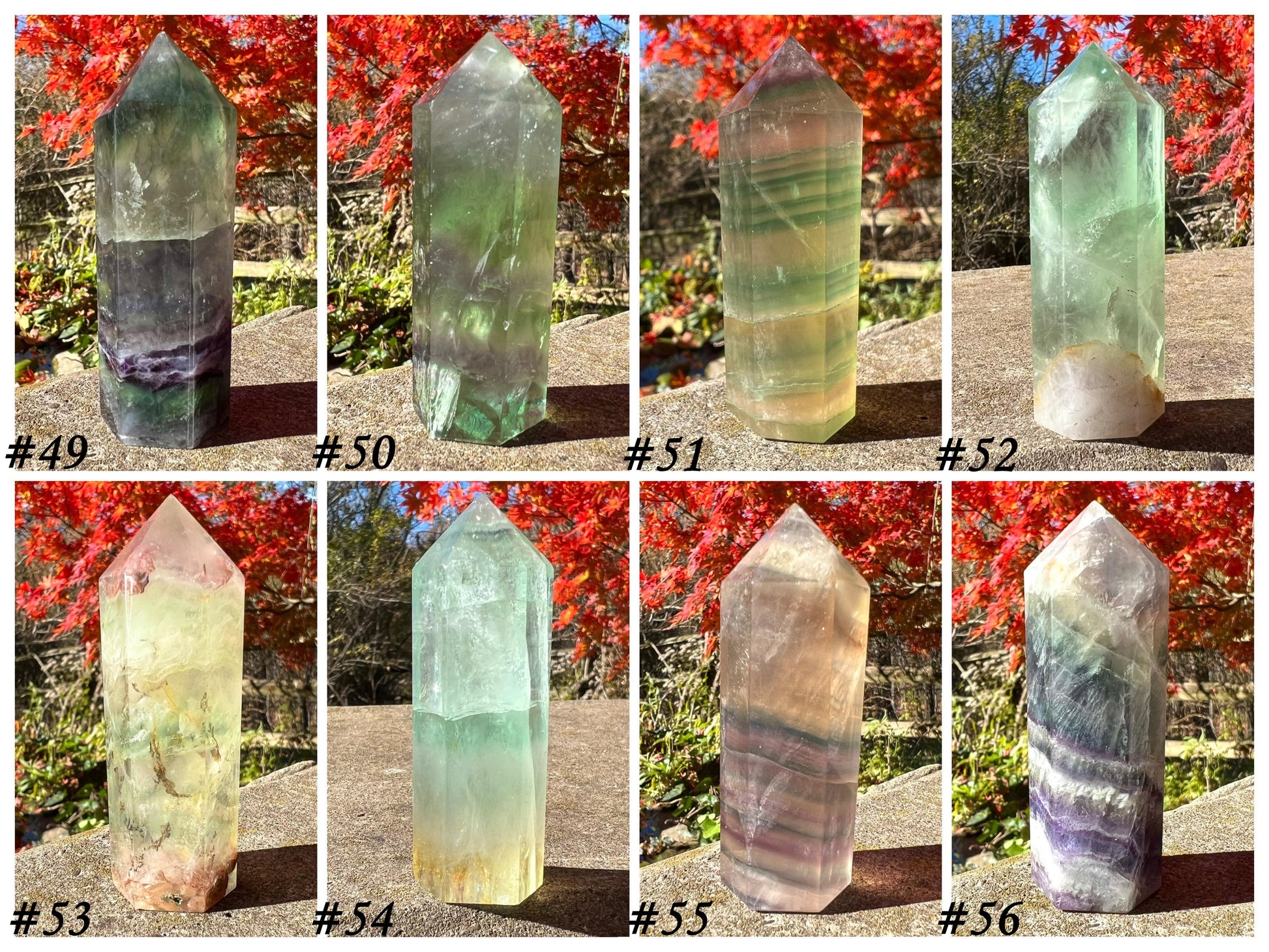 Rainbow Fluorite Towers ~ Medium - Gem Realm