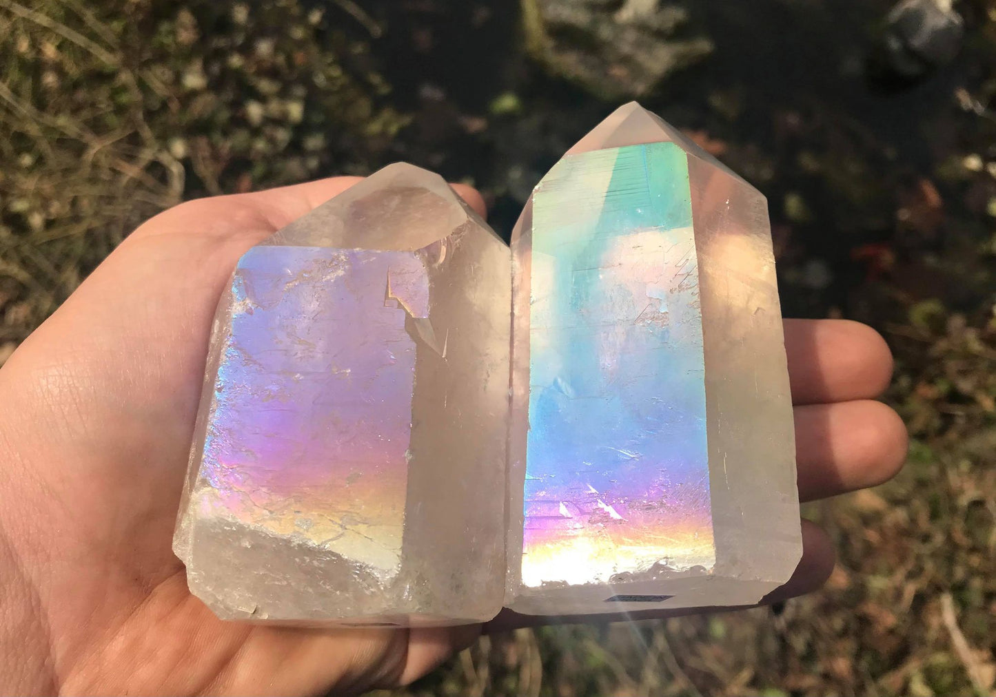 Angel Aura Quartz Point Towers ~ Large