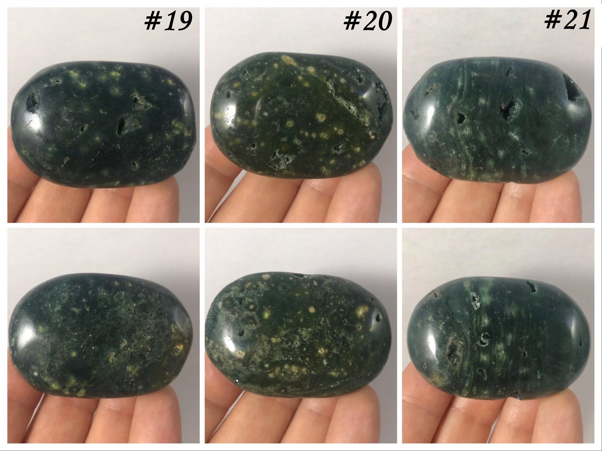Ocean Jasper Palm Stones - Gem Realm