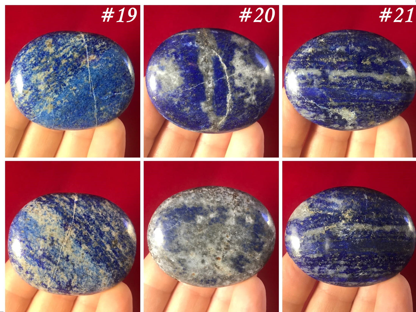 Lapis Lazuli Palm Stones
