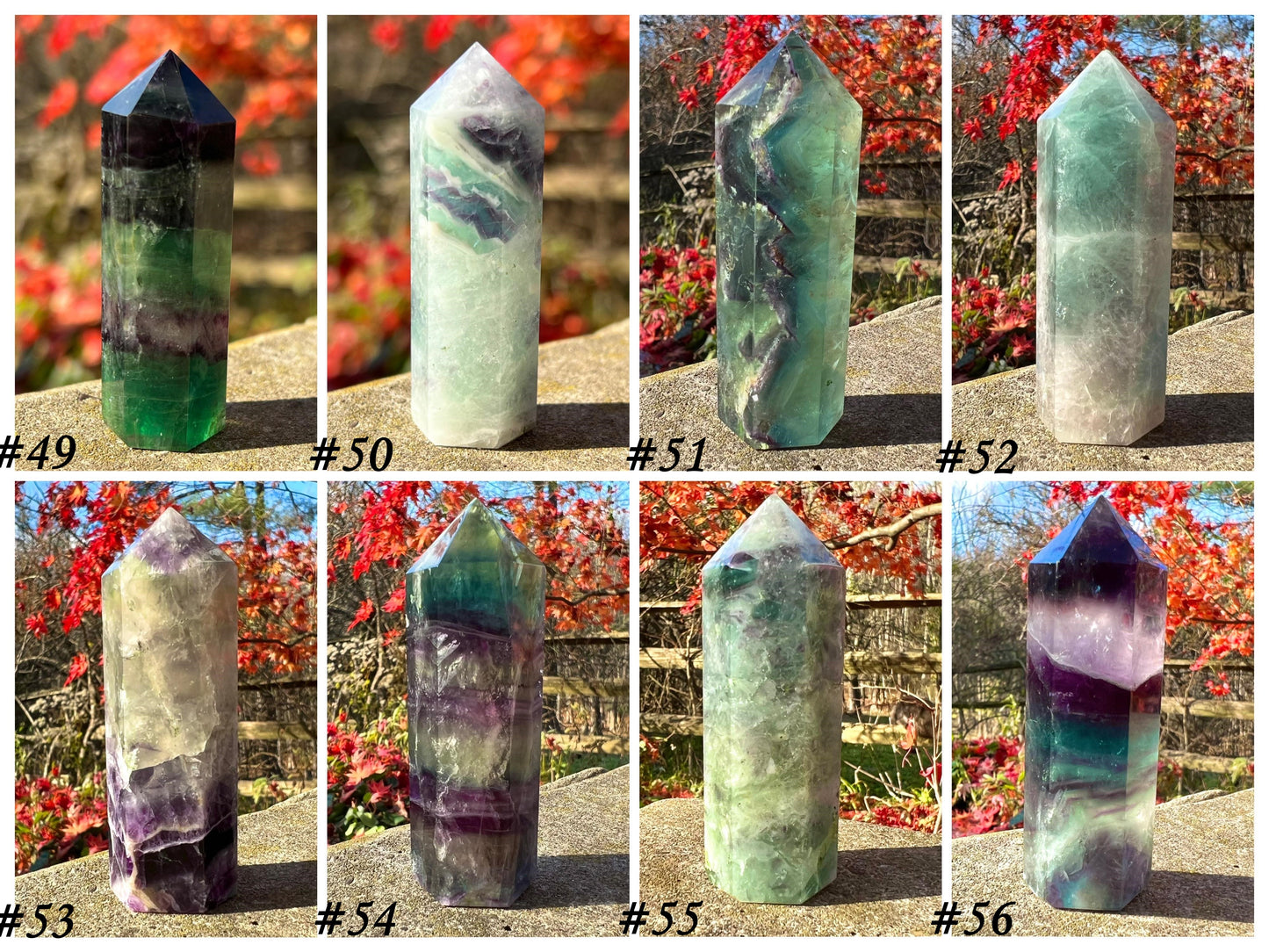 Rainbow Fluorite Towers ~ Medium II