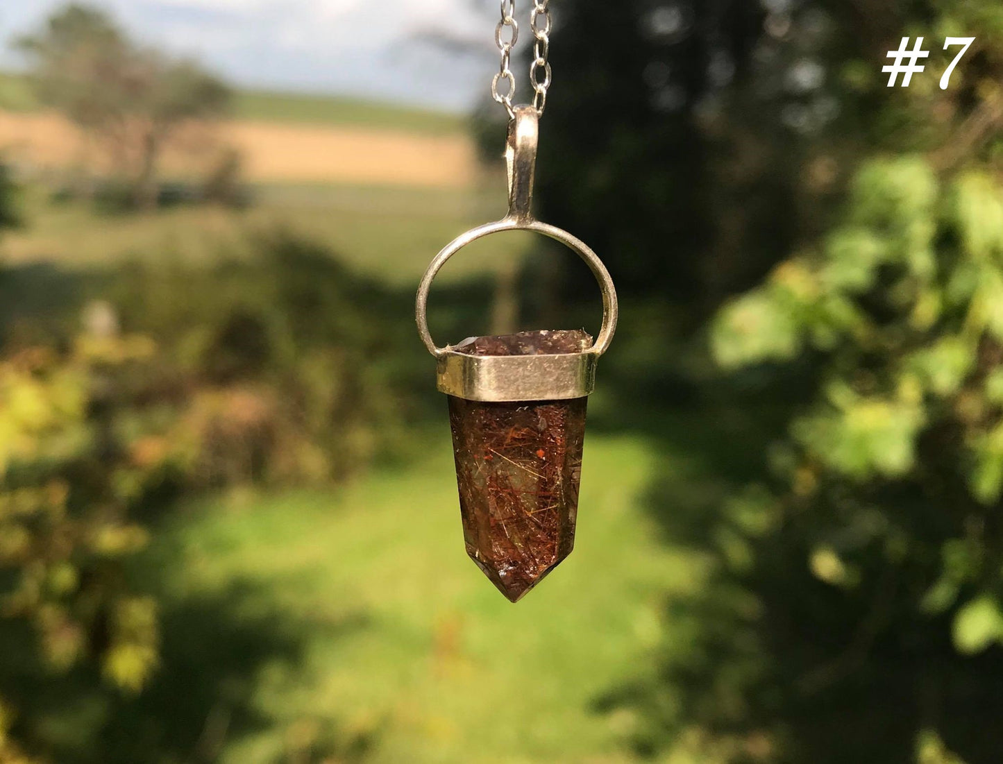 Rutilated Quartz Pendant
