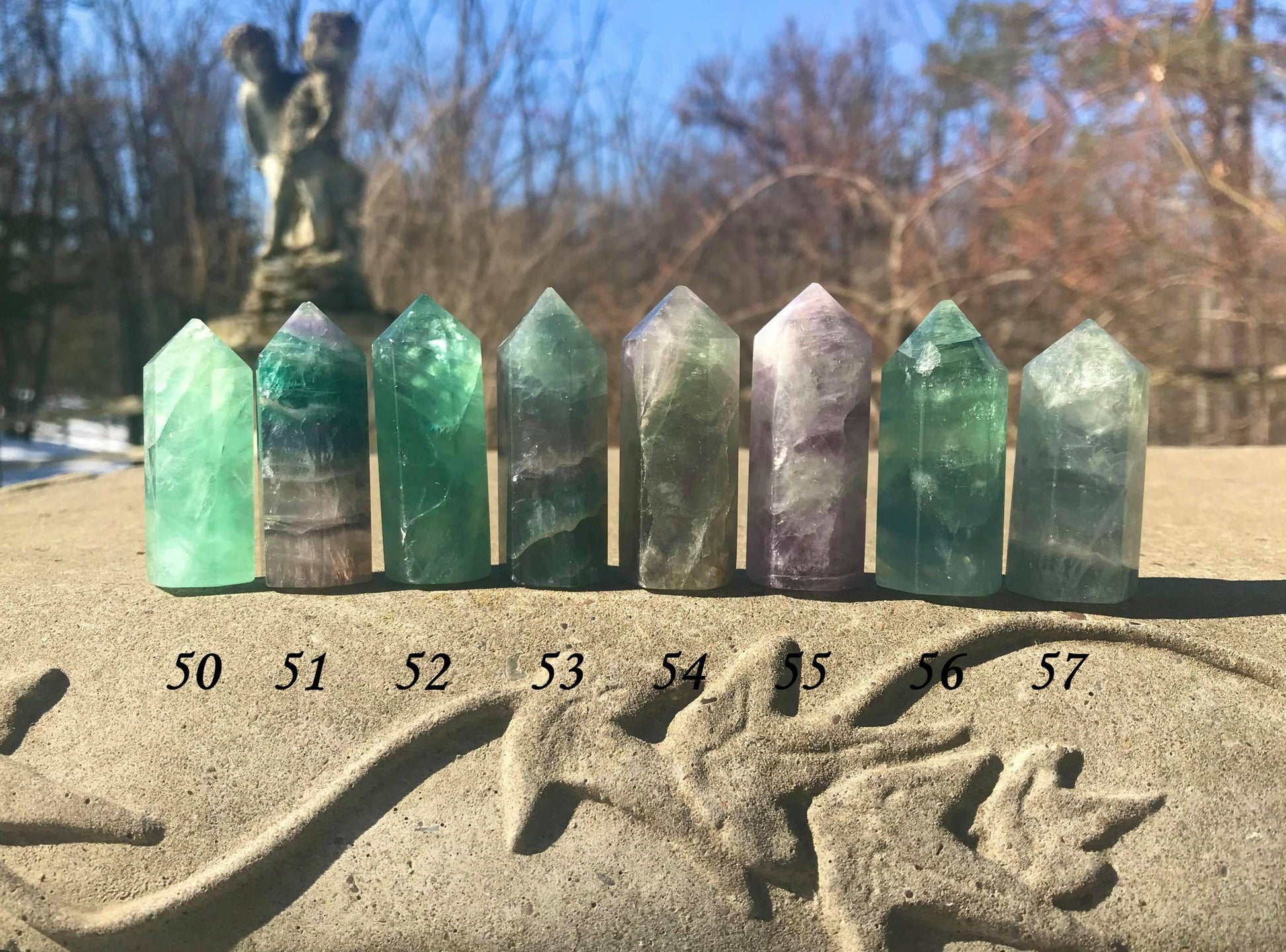 Rainbow Fluorite Towers ~ Small - Gem Realm
