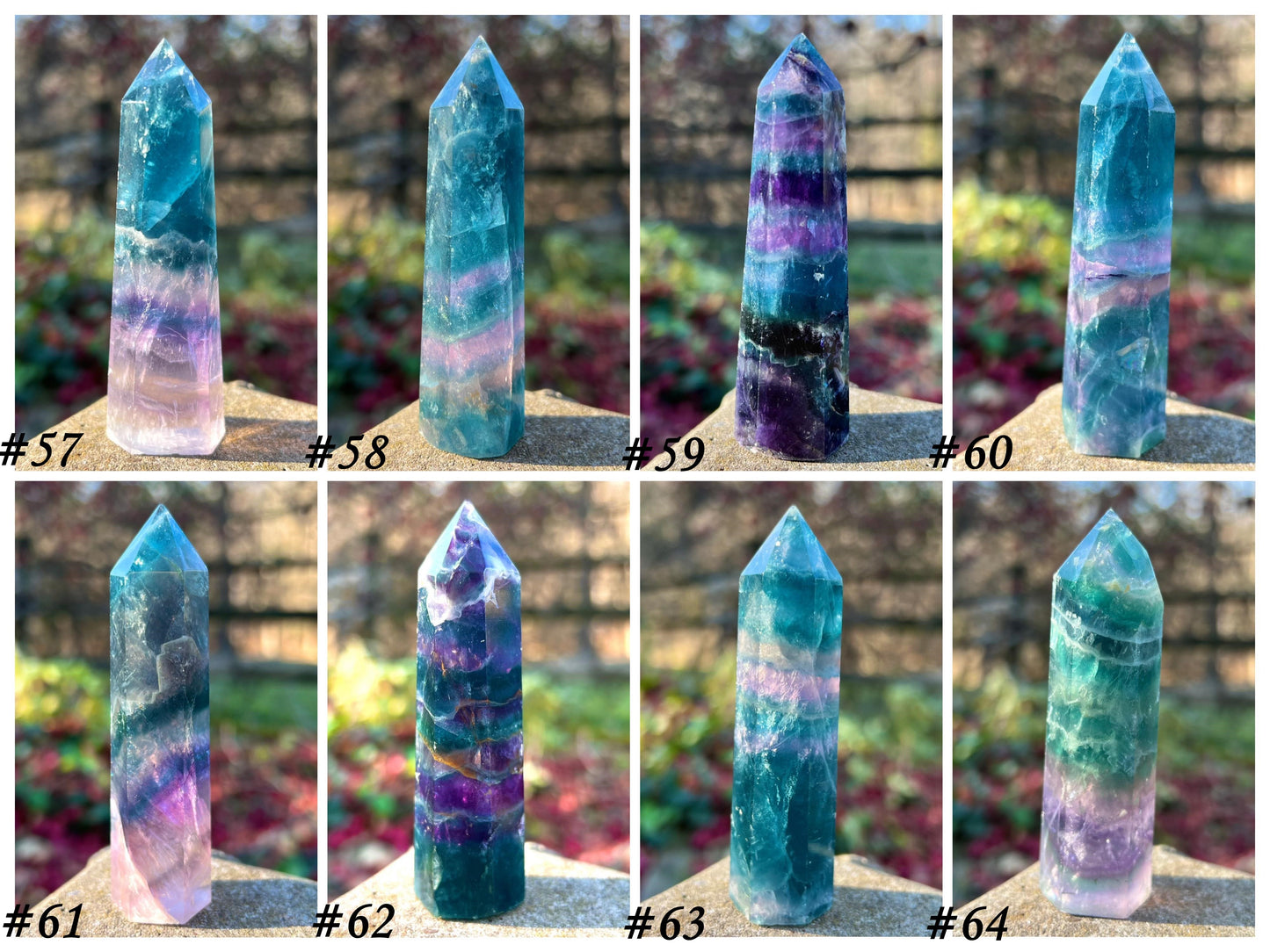 Rainbow Fluorite ~ Blue and Purple
