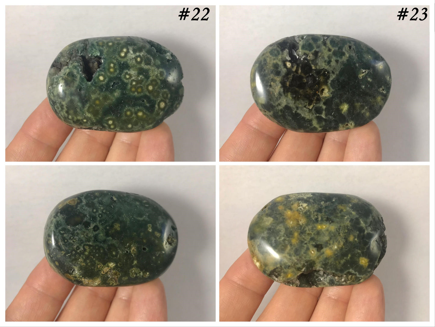 Ocean Jasper Palm Stones - Gem Realm