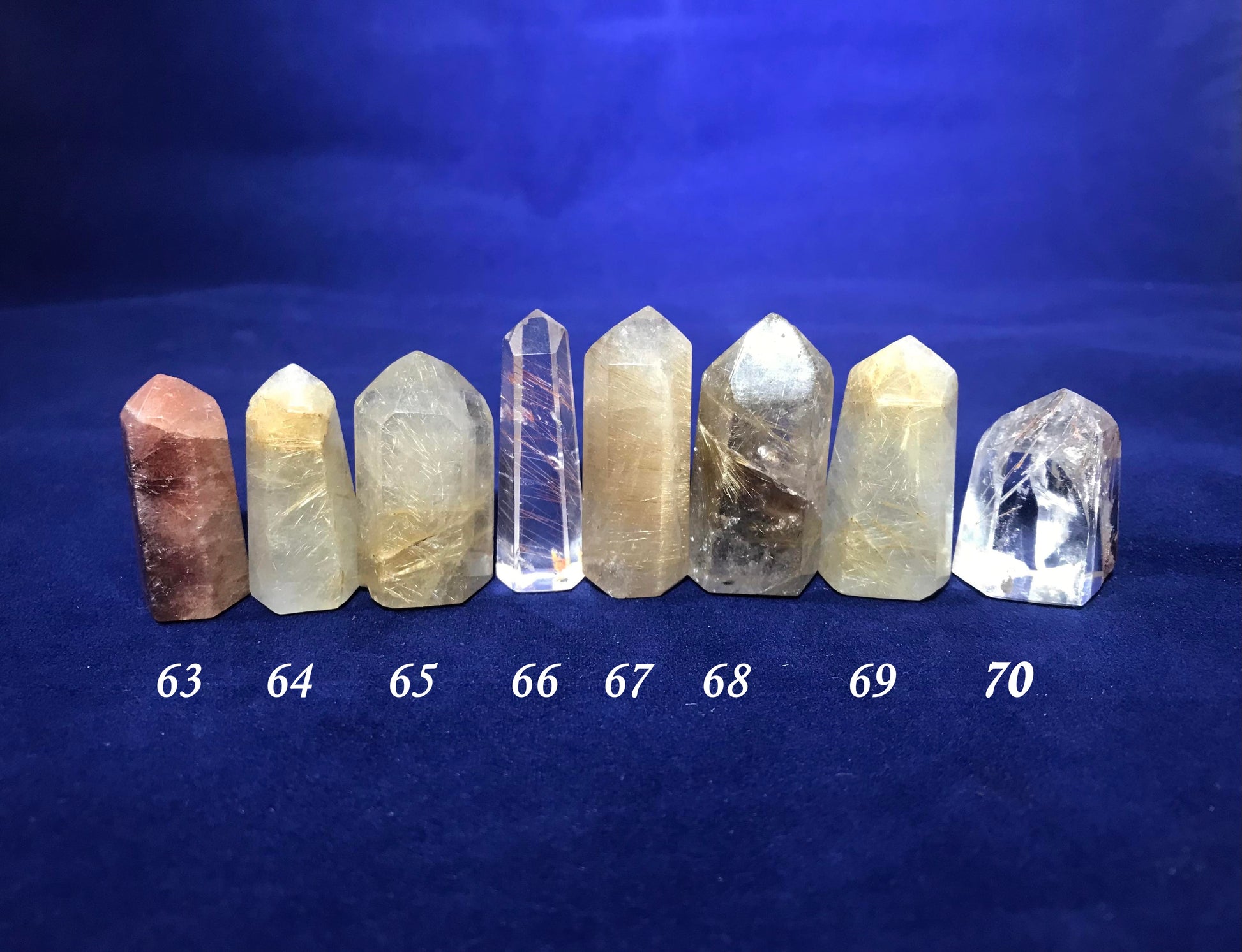 Rutilated Quartz Mini Towers - Gem Realm