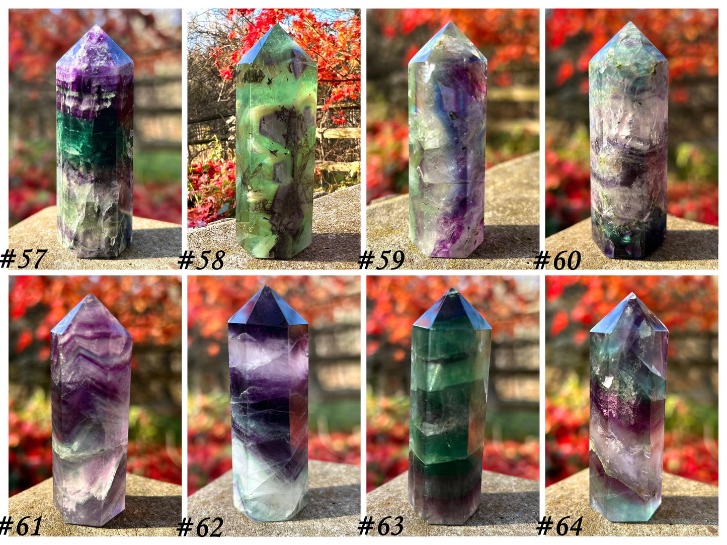 Rainbow Fluorite Towers ~ Medium II