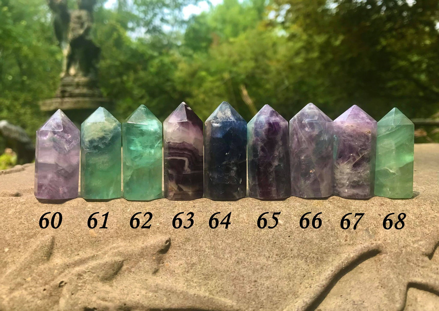 Rainbow Fluorite Towers ~ Mini - Gem Realm